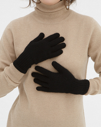 Перчатки из кашемира ULkos черные